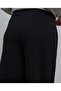 Solid Wide Leg Trousers With Elastic Waist - 6