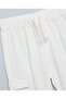 Solid Cargo Pants With Drawstring Waist - 4