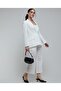 Solid Wide Leg Pants With Button Closure - 2