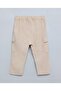 Solid Cargo Pants With Drawstring Waist - 2