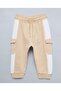 Boy's Blue Color Block Sweatsuit Set - 3