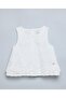 Girl's Ivory Lace Trim Top And Skirt Set - 2