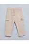 Solid Cargo Pants With Drawstring Waist