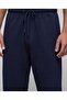 Solid Lounge Pants With Drawstring Waist - 5