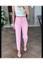 Original Brand Fillet Detailed Fabric Trousers Narrow Leg Trousers - 3