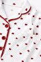 Girl's Heart Patterned 2-Piece Pajama Set Long Sleeve Top and Bottom Cotton 1-2-3-4-5-6 Years Old - 6