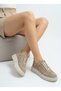 Women's Lace Detailed Genuine Leather Orthopedic Sole Sneakers Shoes - 2