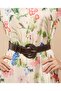 Floral Print Shirt Dress With Long Sleeves - 6