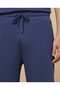Men's Light Blue Solid Shorts With Drawstring Waist - 5