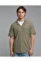 Textured Shirt With Revere Collar And Short Sleeves - 2