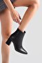 Women's Boots Pointed Toe Heeled Zippered Livia Black - 6