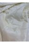 Cream Thin Quilted Fabric Coat Bag - Single Sided - 5