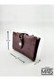 Mats Burgundy Faux Leather Snap Wallet - 4