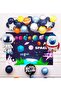 Luxury Space Themed Balloon Chain with Brandal and Rocket Astronaut Balloons Birthday Party Set Decoration - 3