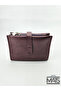 Mats Burgundy Faux Leather Snap Wallet - 6