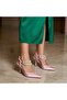 Alison Pink Pearl Detailed Heeled Shoes - 6