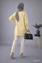 Yellow Crew Neck Oversized Knitwear Tunic - 3