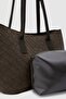 Veneta Suede Shopper Shoulder Bag Brown - 5