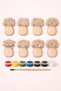 Educational Wooden Coloring Game Flower Figure Set |   Paint Yourself |   For School and Workshop Activities