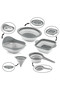 5-Piece Accordion Folding Colander Set - Kitchen Dowry Set - Accordion Kitchen Utensils - 3