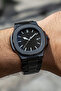 Men's Metal Wristwatch Black Dial Black Band in Special Box - 3