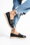 Black Women's Shoes Loafer Ergonomic Sole Soft Comfort Casual Shoes - 4