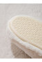 Ecru Women's Plush House Slippers - 5