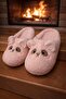 Teddy Bear Women's House Slippers Winter Slippers Rubber Soundless Sole - 4