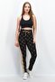 Women Regular Fit Allover Print Skinny Pants, Black/Beige - 2