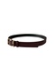 Burgundy Color Belt with Gold Square Buckle - 3