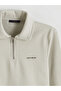 Rmz Gi̇yi̇m Farkiyla Devrik Roba Collar Printed Men's Thick Sweatshirt - 7