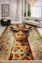 Mosso Multi-Colored Abstract Giraffe Pattern Woven Base Modern Decorative Carpet Mosso2143 - 3