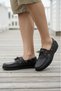 Unisex Genuine Leather Casual Loafer Navigator Shoes - 4