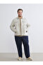 Lcwaikiki Classic Beige Shirt Collar Men's Jacket - 7