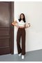 Women's Stretch Fabric Palazzo Loose Wide Leg Trousers - 8