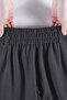 Women's Black Belt Buckle Detail Palazzo Pants - 5