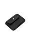 2 Pieces Black and White Faux Leather Multi-Compartment Women's Card Holder Wallet Set - 13X9 cm - 5