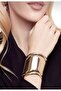 Gold Color Thick Handcuff Bracelet - 2