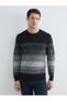 Özmarka New Season Crew Neck Striped Men's Knitwear Sweater