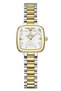 Women's Wristwatch |   22mm Steel Case, Square Dial, Dual Color Steel Band (Gold & Silver) - 7