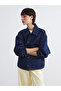 Peak New Season Shirt Collar Oversize Women's Jean Jacket
