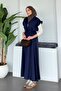 Emma Vest Set Skirted Modal Suit Navy Blue - 3