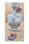 CERCEI din piele naturala STATEMENT FLOWES - 3
