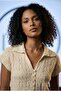 Lace-Like Knit Polo Neck Buttoned Short Sleeve Knitwear Blouse - 3