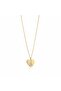 Zircon Stone Heart-Shaped Women's Gold Necklace with Eiffel Tower Figure Inside - 4