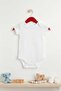 Unisex 100% Cotton Premium Short Sleeve Baby Bodysuit Set - White