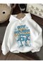 Six Seven Printed Hooded 100% Cotton Children's Sweatshirt - 2