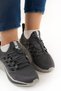 Unisex Orthopedic Light Sole Striped Detail Lace-Up Knitwear Casual Sports Shoes Breathable - 3