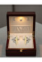 Aurora Edge Modern Zircon Baguette Stone Earrings - 2