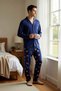 Men's Crew Neck Long Sleeve Regular Fit Pajama Set Functional Durable Stylish 100% Cotton